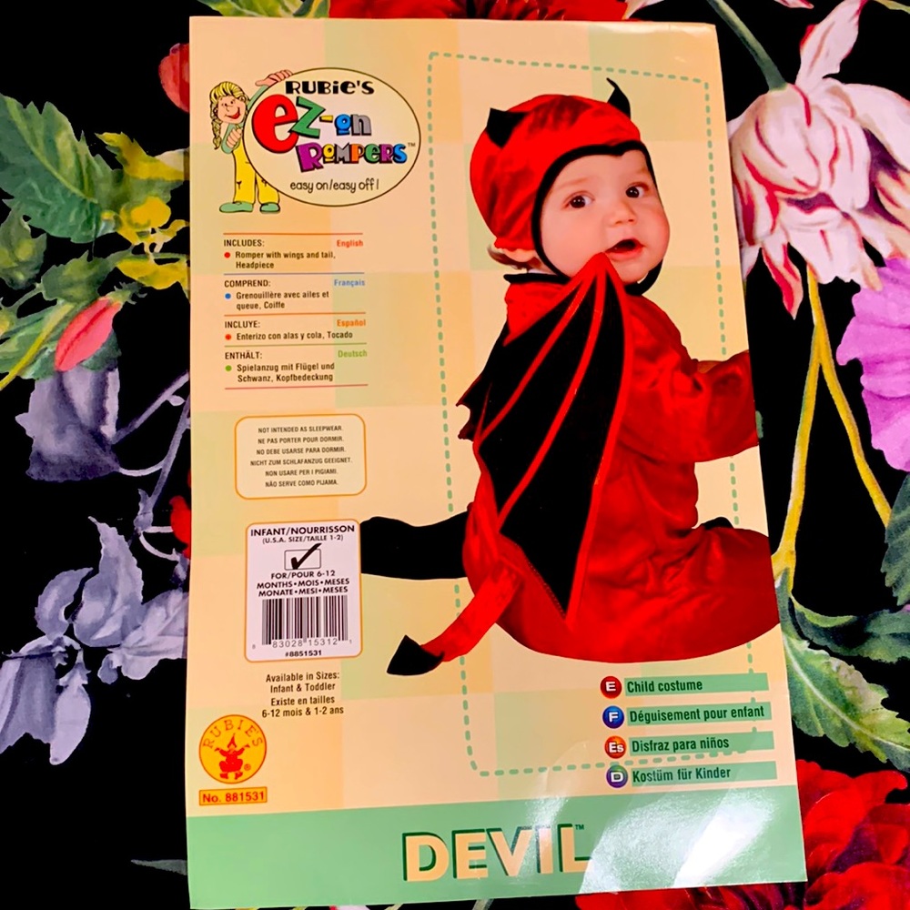 BABY CUTE AS A DEVIL Halloween costume 6- 12